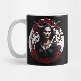 Female Demon With Horns Mug